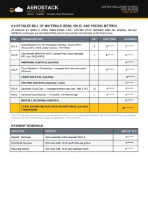 Dense default bill of materials price table with masked amounts before redesign
