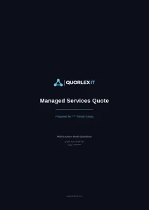 Plain default Kaseya Quote Manager proposal cover page