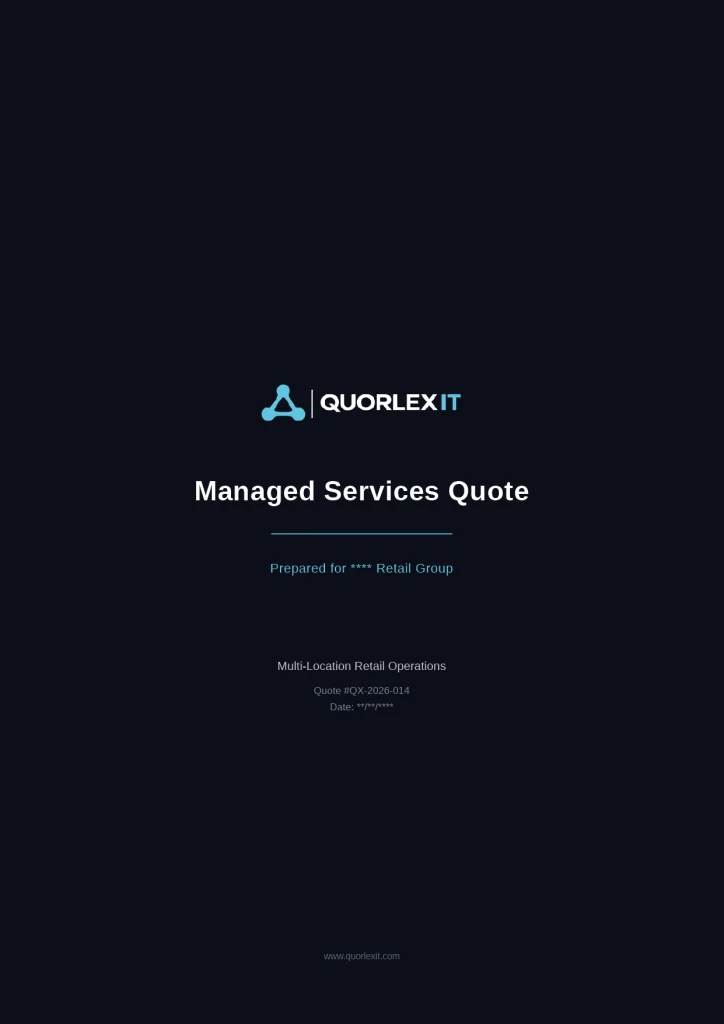 Plain default Kaseya Quote Manager proposal cover page