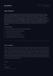 Dense terms and about section with no visual hierarchy