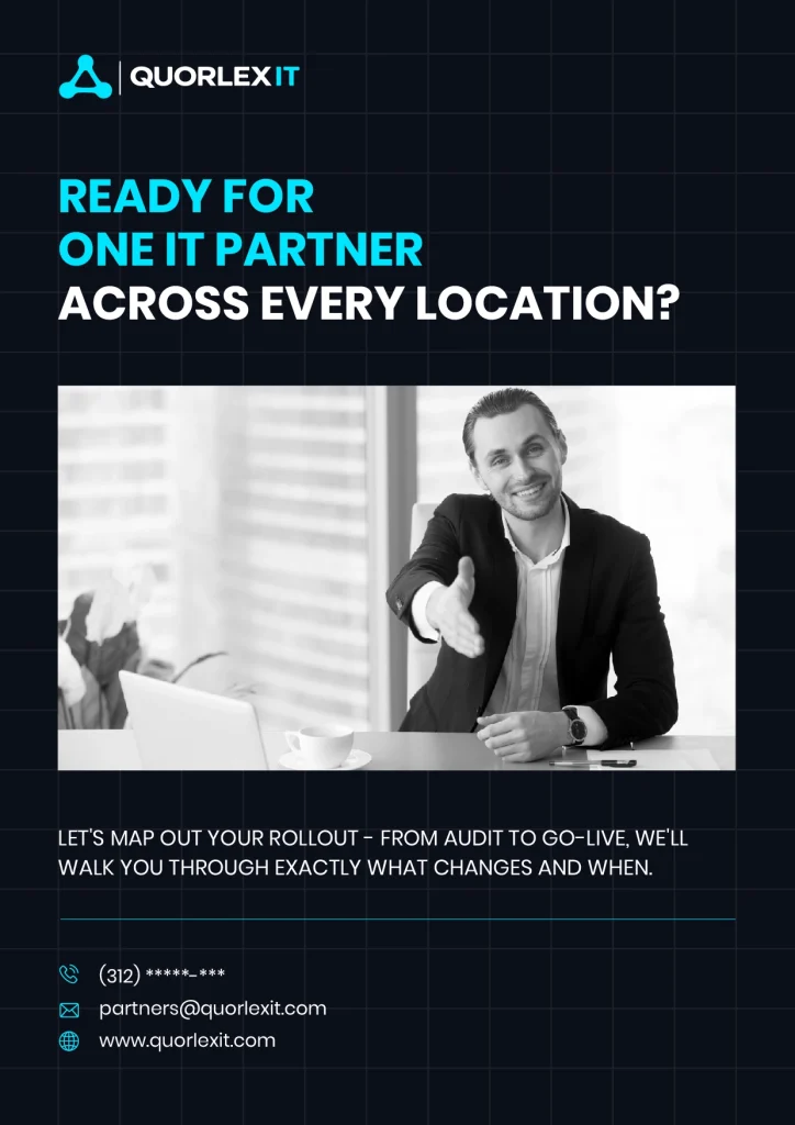 Contact and call-to-action page of the retail IT proposal